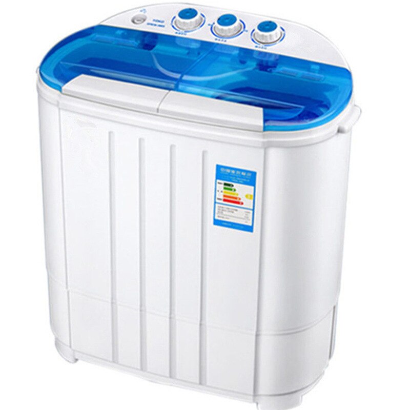 Double tub mini washing machine Small semi-automatic double tub washing machine Washing all-in-one machine: UK