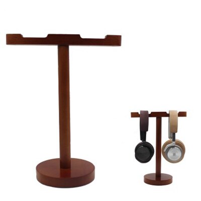 Detachable Wooden Headphone Headset Stand Double Sides Headset Display Stand Environment-friendly Game Headset Stand: headset stand-3