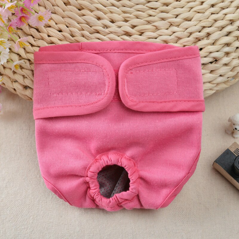 Pet Dog Panties Teddy Golden Retriever Physiological Pants With Velcro Dog Walking Anti-harassmen Dog Solit Physiological Pants: pink / XL