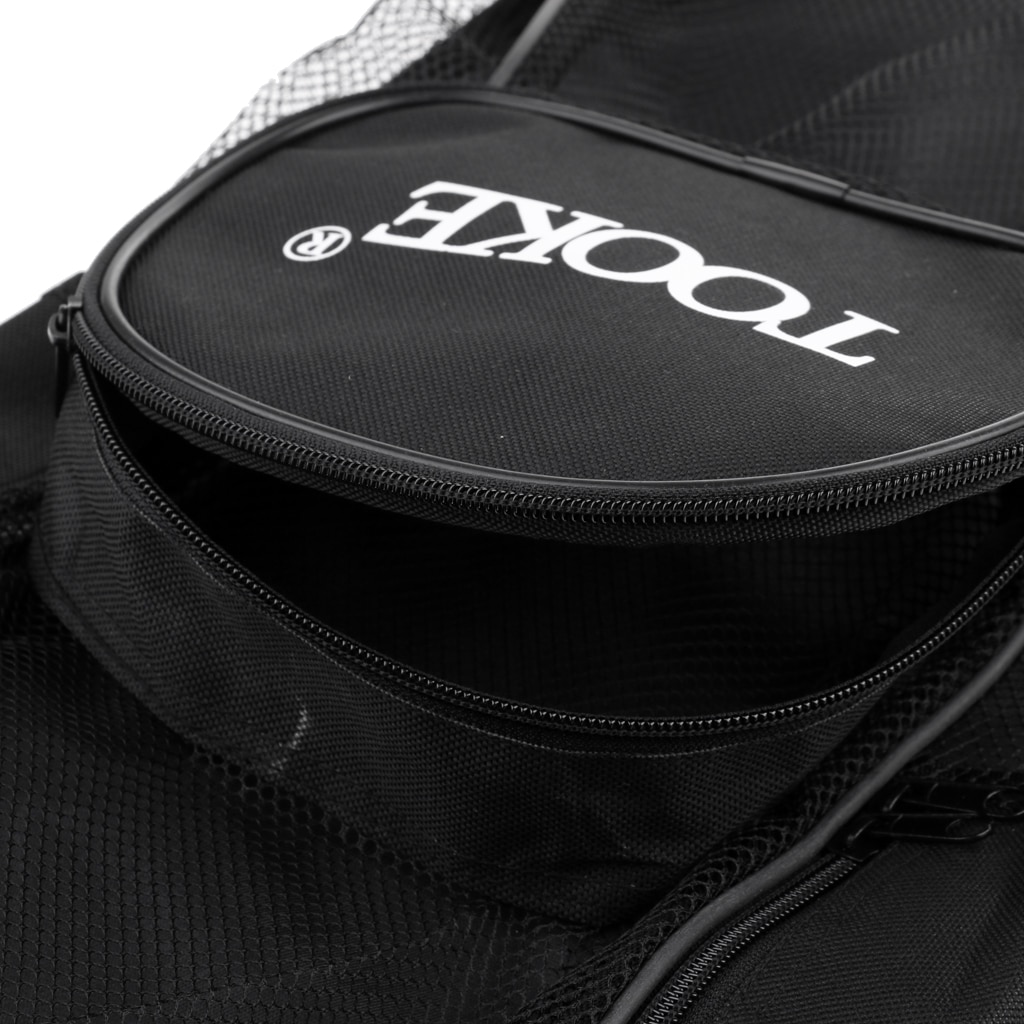 Kraftig dykkermesh rygsæk bæretaske med skulderrem til dykning snorkeludstyr finner svømmefødder beskyttelsesbriller maske