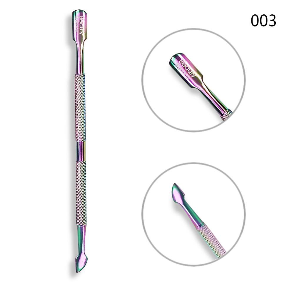 BeautyBigBang Stainless Steel Cuticle Pusher Nail Pusher Repousse Cuticule Ongles Materiel Professionnelle Corta Cuticula Tool: Red