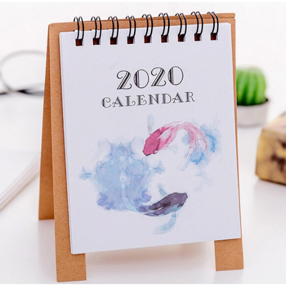 advent calendar Cute Cartoon animal Mini Desk Calendar School Office planner kawaii agenda table calendar office decor FDH: F