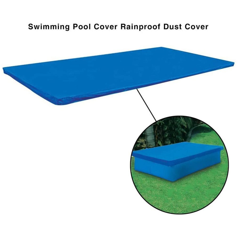 Rectangle Round Swimming Pool Cover Cloth Inflatable Swimming Pool Splash Pool Rain Cover Pool Cover