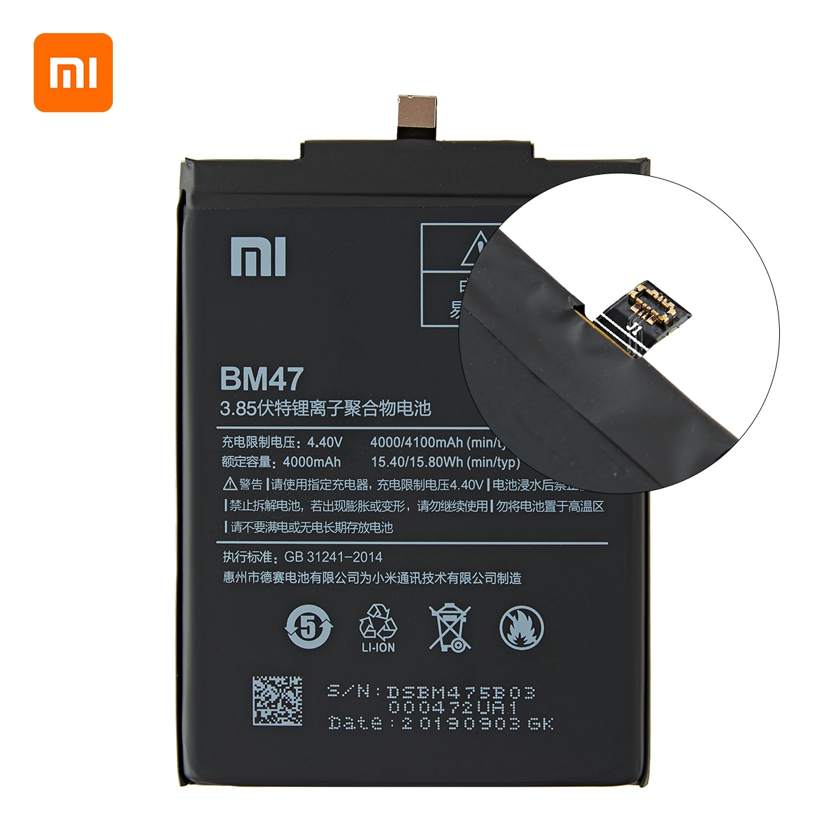 Xiao mi 100% Orginal BM47 4100mAh Battery For Xiaomi Redmi 3S 3X Redmi 4X Redmi 3 / 3pro BM47 Phone Replacement Batteries +Tools