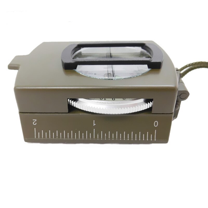 Precision American Multifunctional Green Pointer Compass Portable Folding Traveling Hiking Aluminum Outdoor Compass