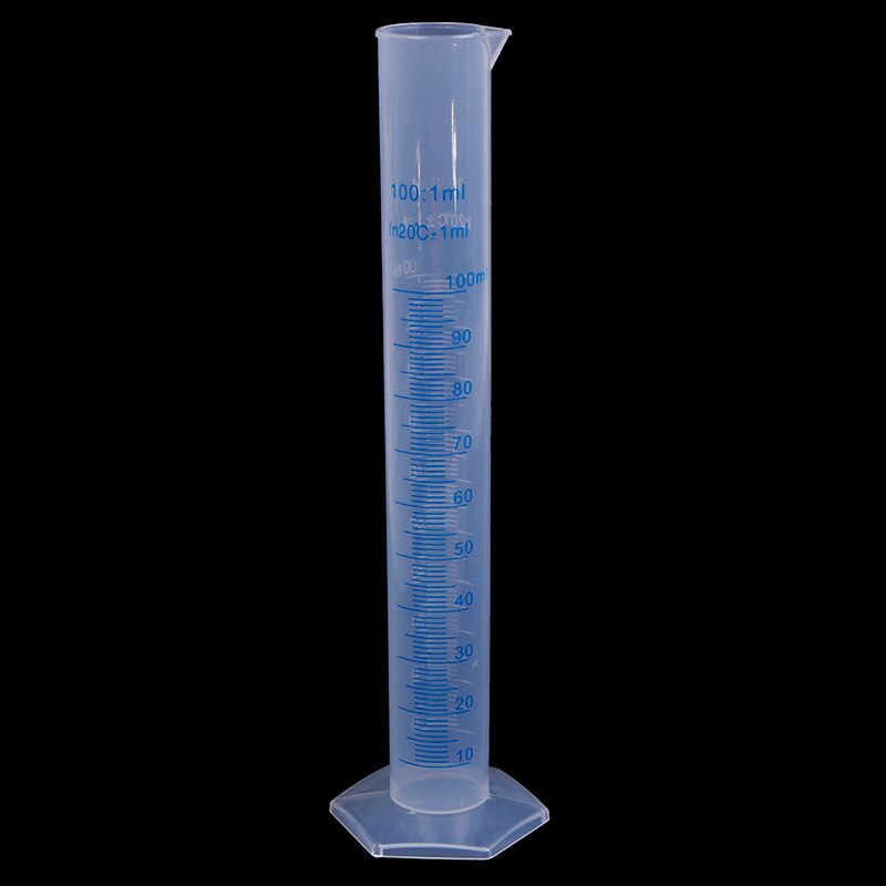 1Pcs 100ml Graduated Cylinder Measuring Cylinder Blue Scale Acid And Alkali Resistant Measuring Cylinder