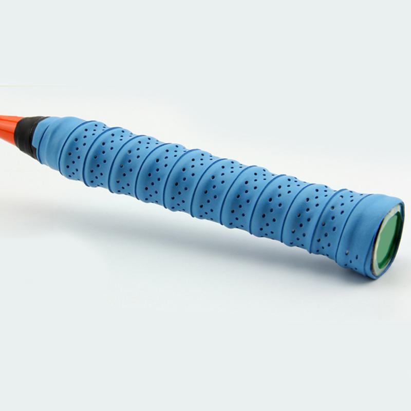 Dry Tennis Racket Grip Anti-skid Sweat Absorbed Wraps Taps Badminton Grips Racquet Vibration Overgrip Sweatband Sports: Blue