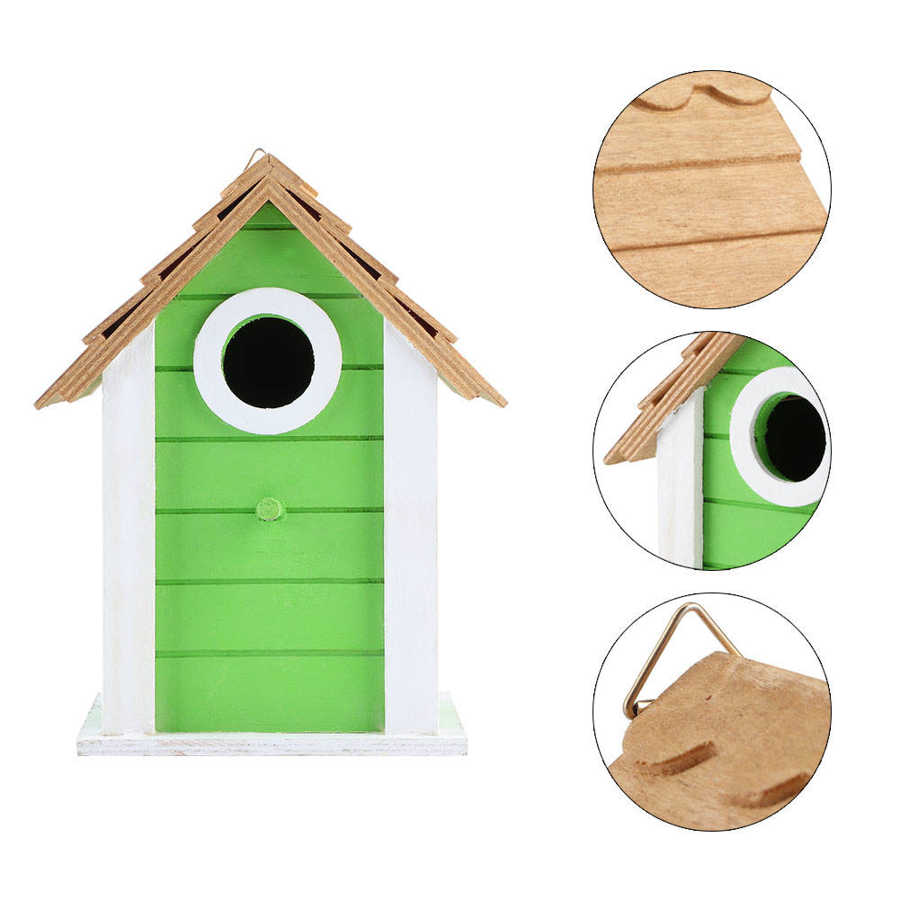 Houten Vogel Fokken Doos Outdoor Vogel Huis Nest Tuin Papegaai Fokken Decoratie Houten Vogel Papegaaien Huis Nesten Dierbenodigdheden