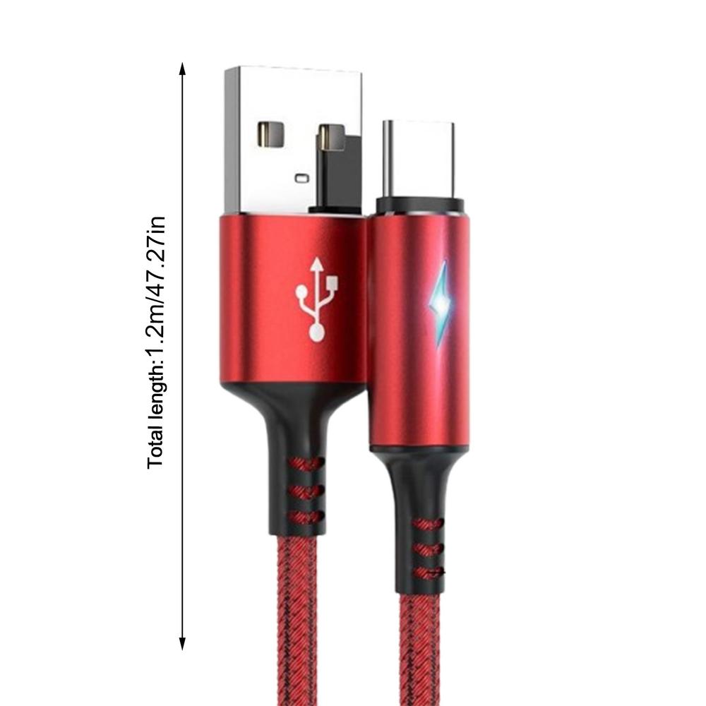 Type C Cable Super Fast Charger Cord USB Type C Quick Charge Cable Durable Type-C Charger Cord USB C Cables Phone Charger Cord: black