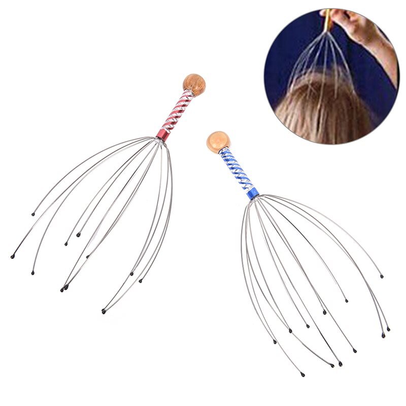 1 PIÈCES Tête De Massage Griffe Pieuvre Massage Du Cuir Chevelu Griffes Compensation Veines Apaisant Cerveau Rafraîchissant Tête Défrisant Cheveux Griffe