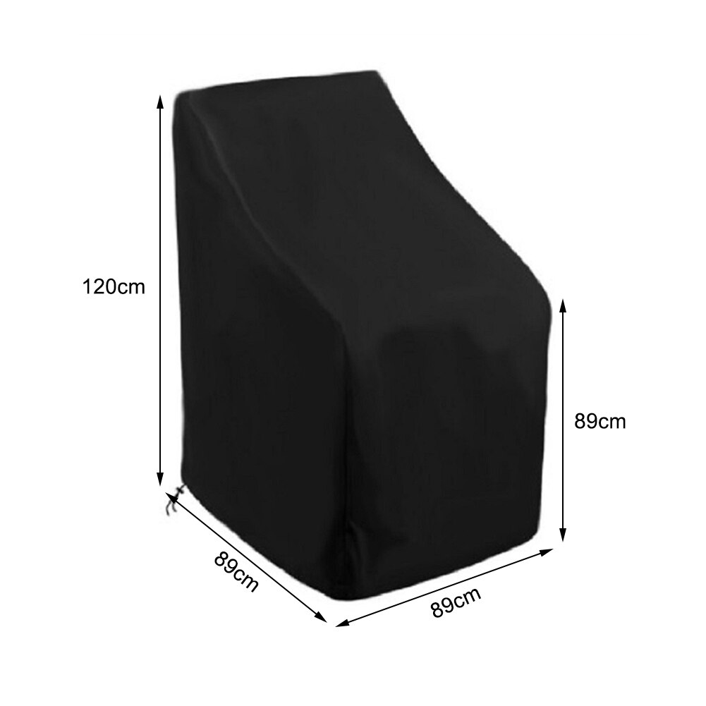 Havemøbler betræk stolebetræk holdbart vandtæt udendørs vandtæt snestøv vindtæt anti-uv betræk beskytter: 89 x 89 x 120cm