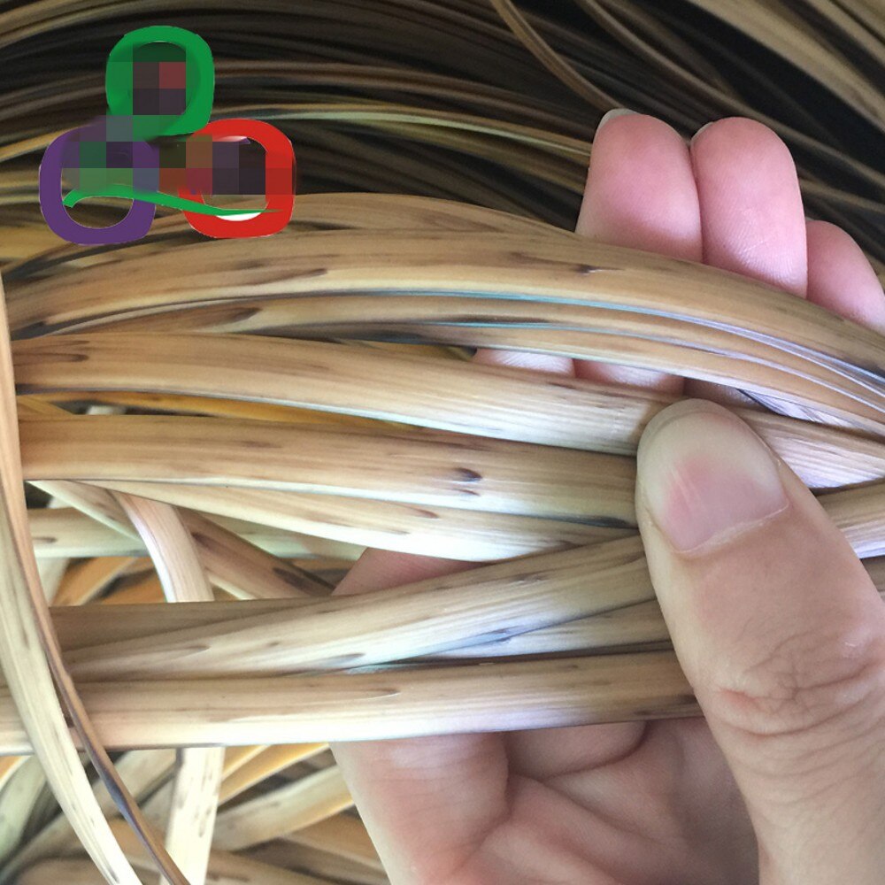 500g 8CM wide imitation flat synthetic rattan weaving raw material plastic rattan for knit and repair chair table
