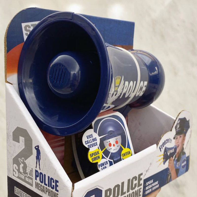 Megafoon Voor Kids Pretend Politie Props Voor Kids Kinderen Politie Sirene Speelgoed Voice Changer Politieman Speelgoed