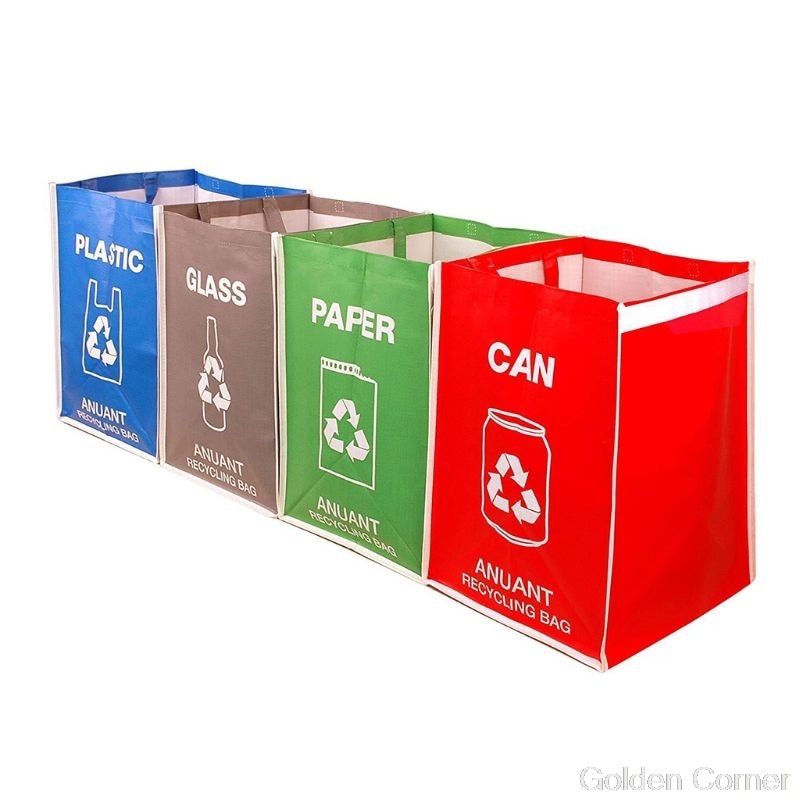 Separate Recycling Waste Bin Bags for Kitchen Office in Home - Recycle Garbage Jy02 20