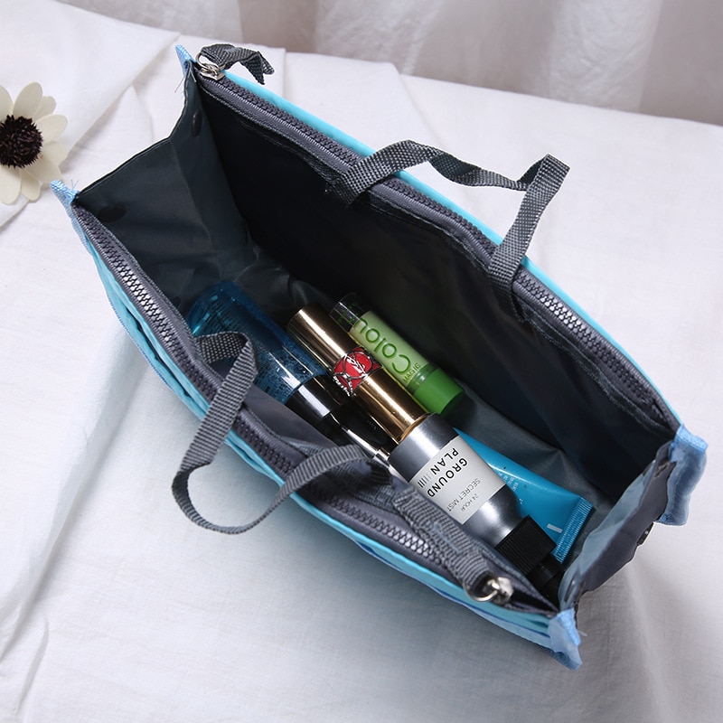Ruputin kosmetiktaske pakke inde i pakken dame makeup pung håndtaske arrangør høj kapacitet kvinder liner kosmetiske etuier