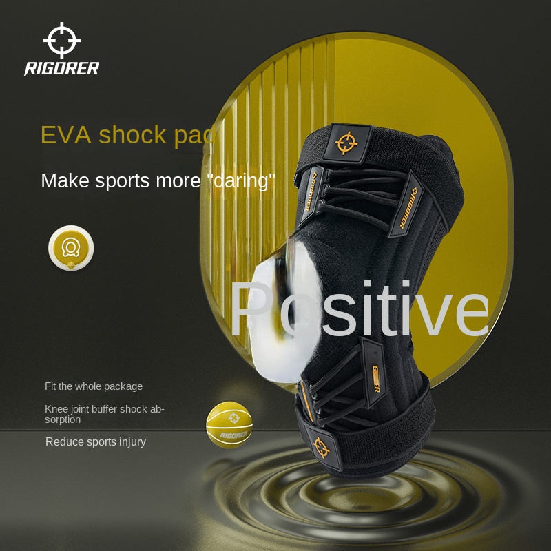 Rigorer 2 Stuks Kniebeschermer Sportbuffer Schokabsorptie Ondersteuning Voor Het Trainen Van Hardlopen Fitness Bergbeklimmen Stabiliteit Beschermend