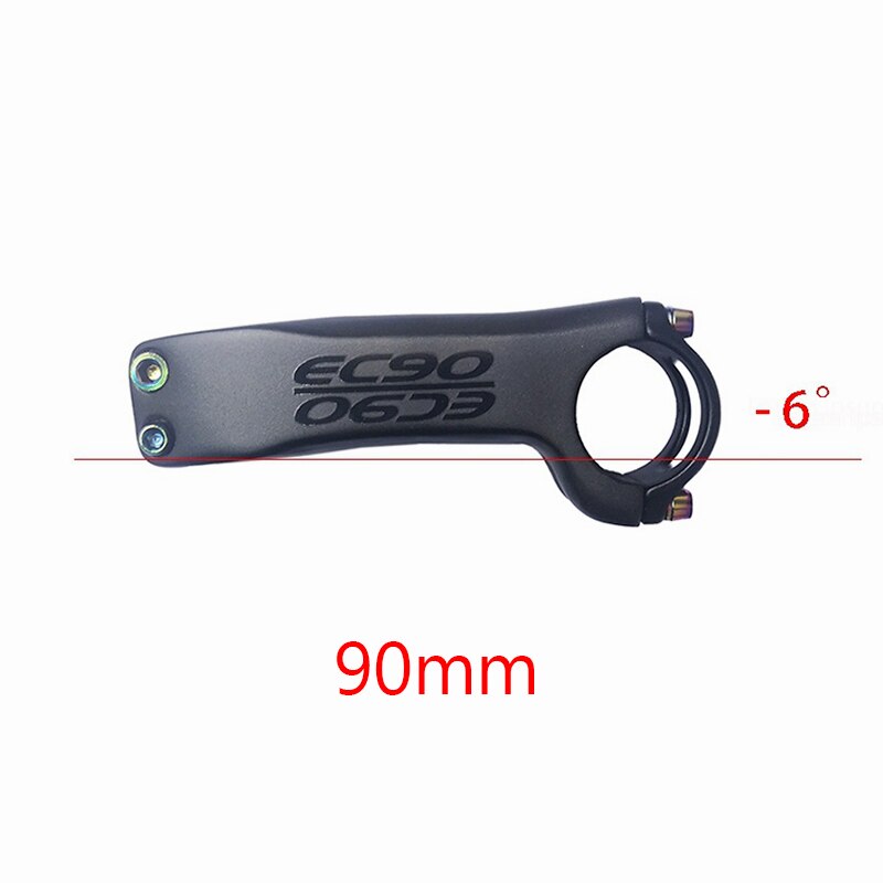 Carbon Stem EC90 Mountain Bike Stem Carbon Fiber Road Bike Handlebars Plus or Minus 6 Degrees/17 Degrees Road Bike Stem: 6-90mm