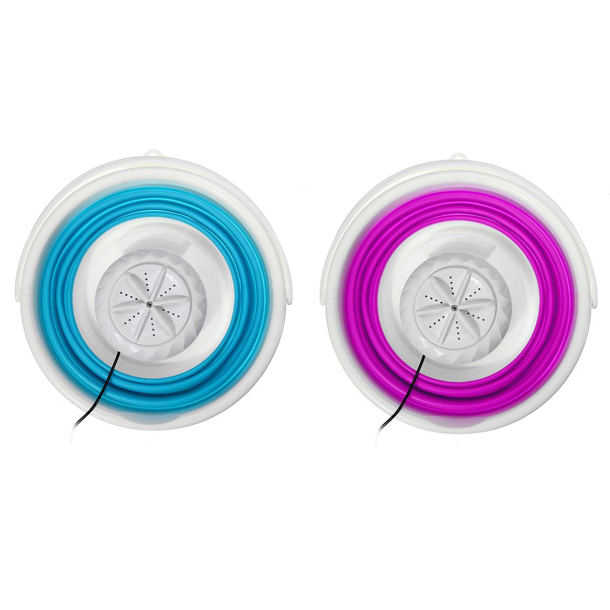 100-240V Mini Draagbare Ultrasone Wasmachine Opvouwbare Emmer Type Usb Wasserij Kleren Wasmachine Voor Thuis reizen