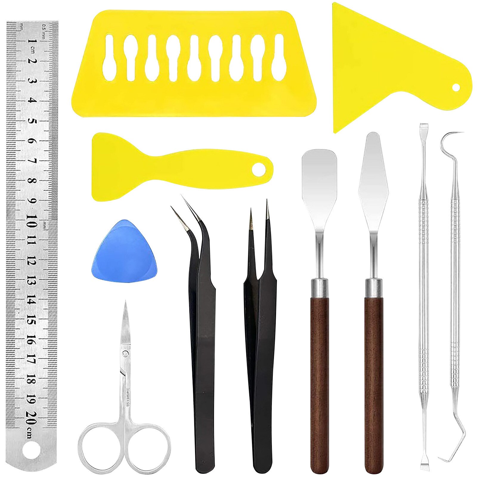 4 #18Pcs Scrapbooking Papier Tool Set Hand-Cut Paper Diy Zelfgemaakte Wenskaart Papier Handgemaakte Vrijgeven Ambachten snijdt Diy Snijden: B