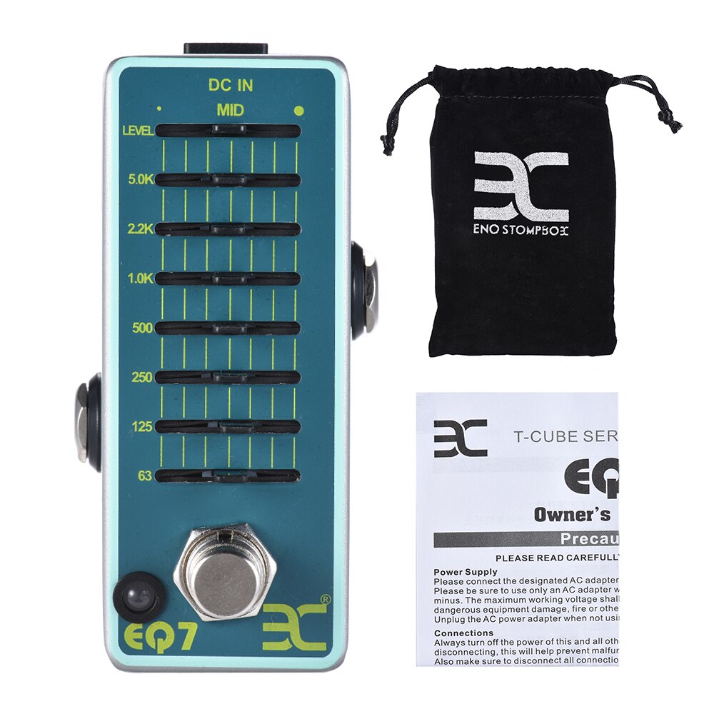 Eno Gitaar Effect Pedaal Ex EQ7 Equalizer Equalizer EQ7 Analoge 7-Band Eq True Bypass F/S Body true Bypass Gitaar Accessoires