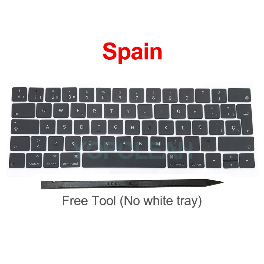 Nowe klawisze klawiatury A1989 A1990 klawiatura do laptopa Macbook Pro Retina 2018 rok: Spain