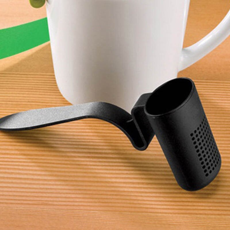 Tee Infuser 1Stck Teelöffel Tee &Ampere; Kaffee Sieb Tee Sieb Küche Zubehör Teegeschirr Teekugeln wiederverwendbar: Schwarz