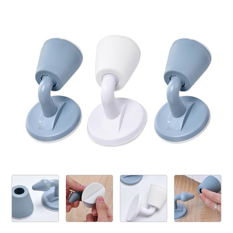 3 stuks deurknop muurdemper crash pad deurkruk slot siliconen deurknop kussen deurstoppers niet-ponsende stille deurstoppers