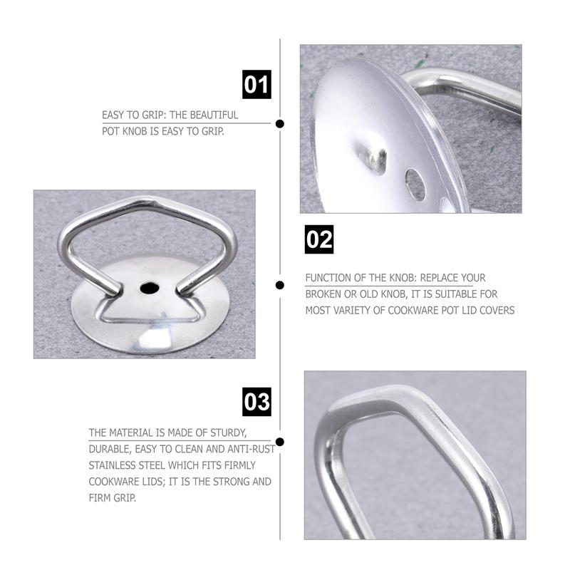 5Pcs Pot Grip Knop Keuken Koken Pot Handvatten Pot Deksel Cover Knoppen Vervanging Universele Keuken Vervanging Keuken Accessoires