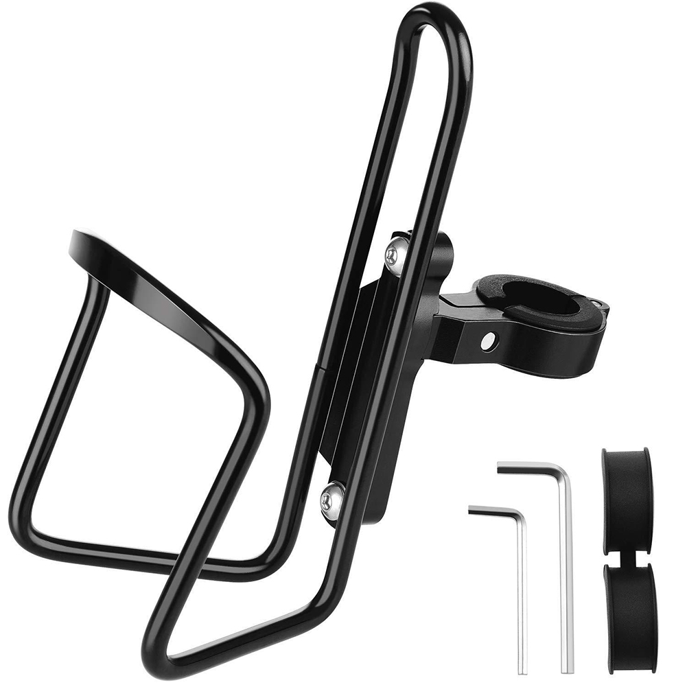 Bike Scooter Aluminum Alloy Bottle Cage Mount Adapter Fixing Clip Adjustable Bicycle Handlebar Water Holder Rack Clamp Seat Post
