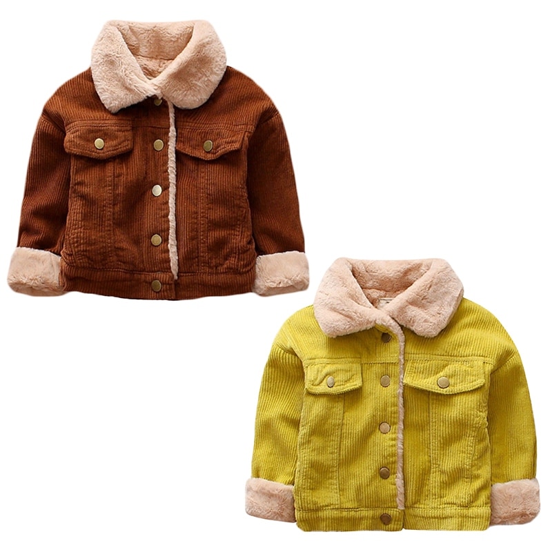 Kids Warme Fluwelen Jassen Herfst Winter Baby Meisjes Jas Jongens Jas Kinderen Meisjes Bovenkleding Mode Meisjes Kleding