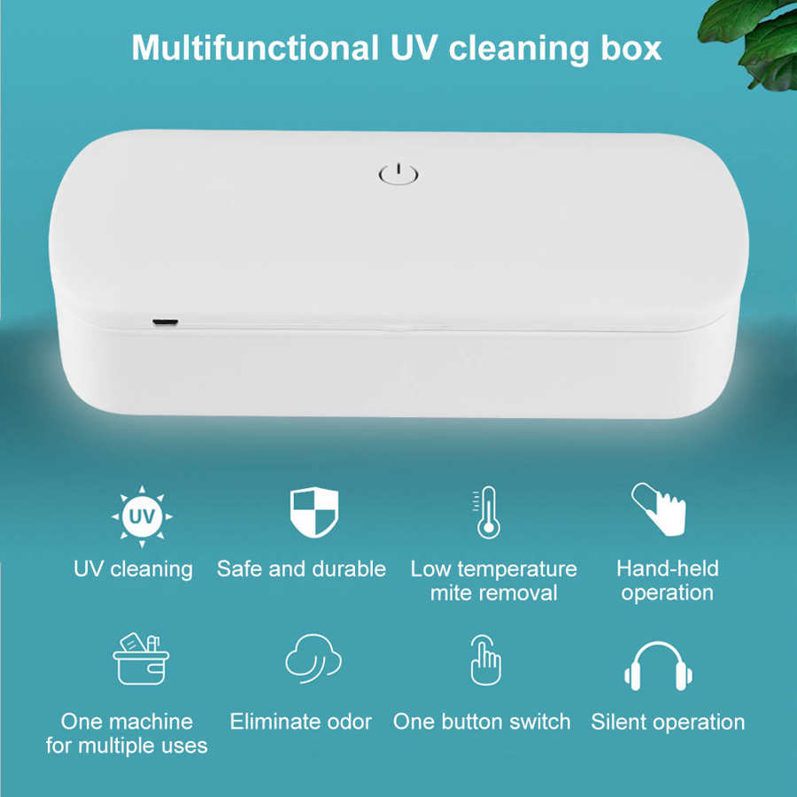 Multifunctional UV Cleaner Case Mobile Phone Ultraviolet Cleaning Box Household Devices USB Charging Home Supplies