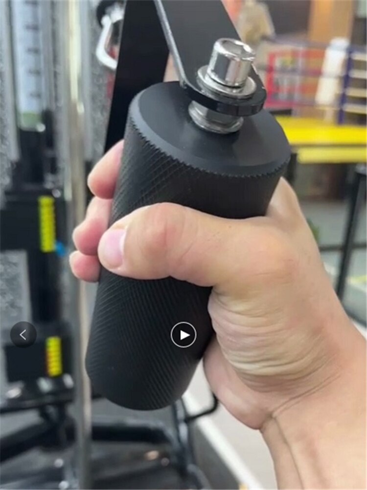 Revolving Deadlift Handle Arm Wrestling D-Grips Lat Pull Down Pulley Cable Machine Attachments Gym Weight Lifting Thick Bar