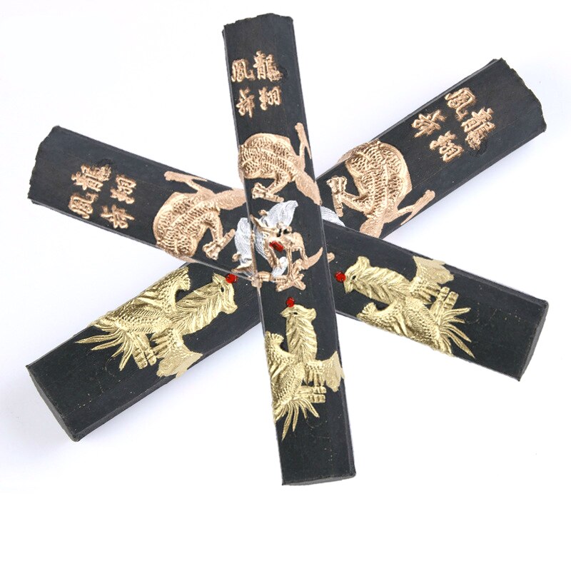 Ink Stick Chinese Painting Calligraphy Ink Block Exquisite Pine Soot Calligraphy Ink Stick Grinding Inker Caligrafia China
