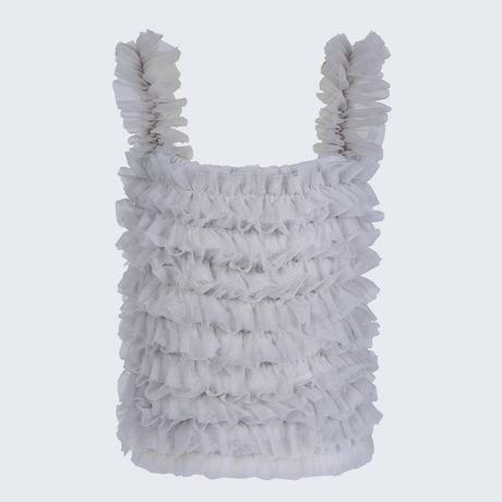 Sommer låve Vest søt tutu prinsesse blondere tank topp lolita smålåve jenter låve mesh volanger topper baby låve klær tenåringe tank: måke / 100