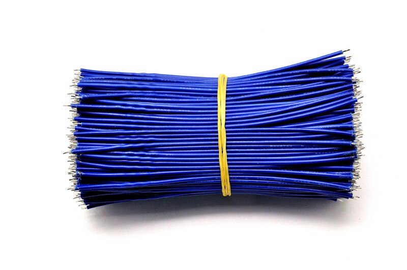 100PCS/Lot PCB Solder Cable 24AWG 10CM Fly Jumper Wire Cables Tin Conductor Wires: Blue
