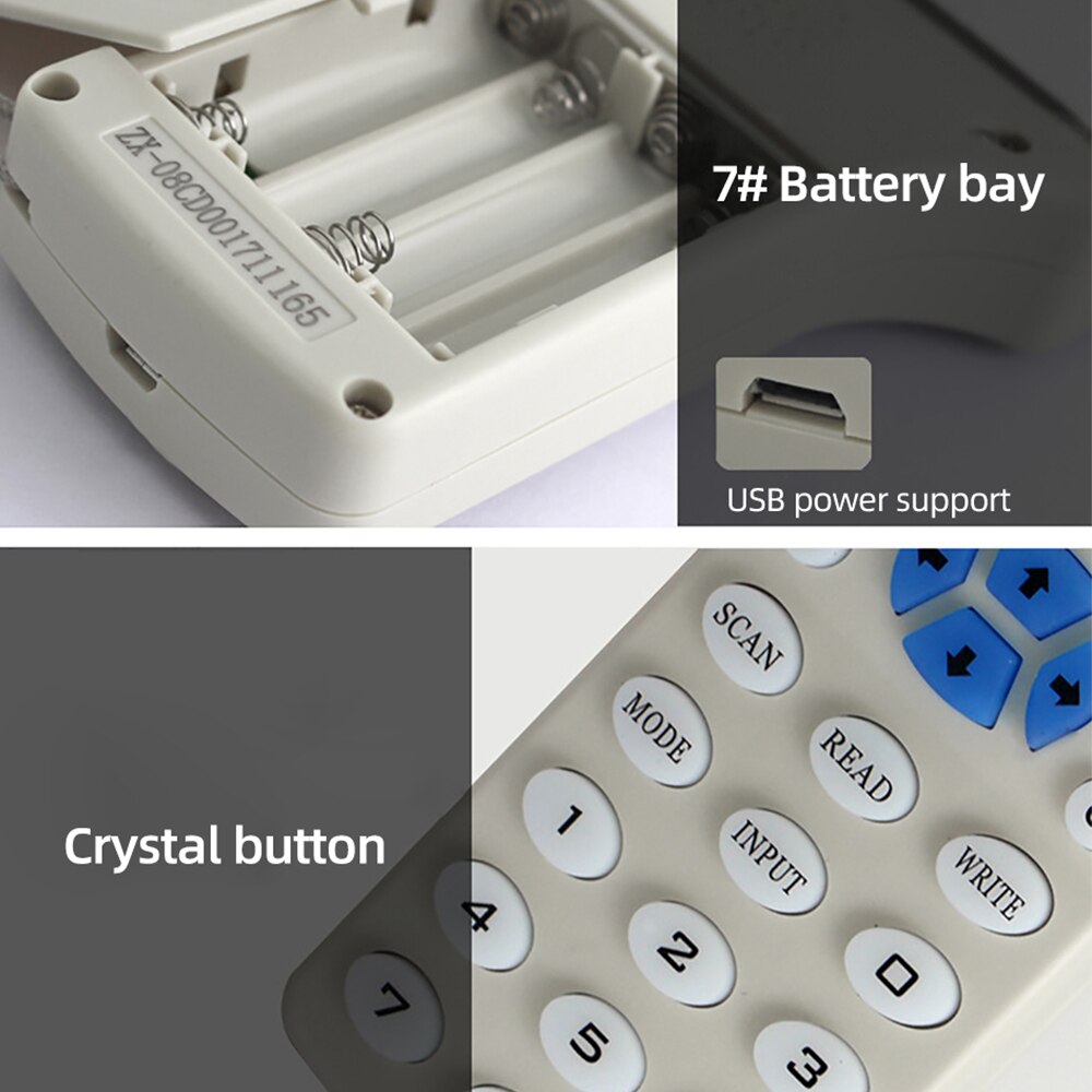 Nfc smart 10 frekvens rfid kopiator/skrivare/läsare/duplikator 125 khz 13.56 mhz usb programmerare nyckelbricka kort läsare uid dekoder