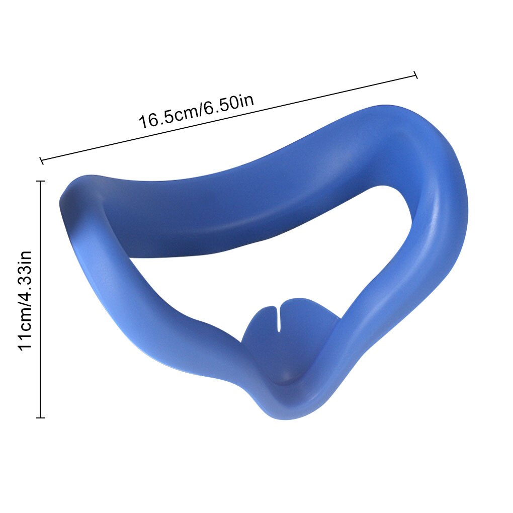 Øjenmaske cover pad til oculus quest 2 vr headset åndbart anti-sved lys blokerende øje cover til oculus quest 2: Blå