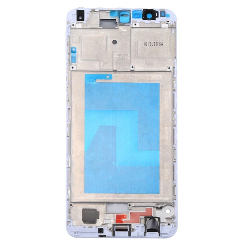 Para Huawei Honor 7X LCD Placa Habitação Quadro Moldura Tampa da caixa Frente UM Quadro Placa quadro Oriente Peças de Reposição: WHITE