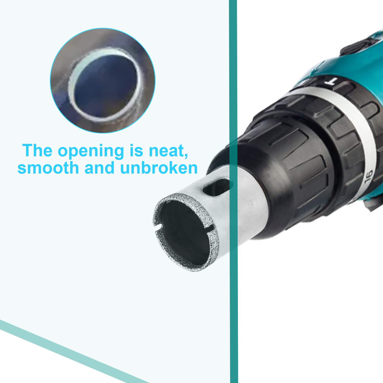 6mm - 50mm Diamond Drill Bits for Ceramic Diamond Hole Saw Drill Bit Glass Drill Bottles Pots Marble Granite Stone Tile Cutting