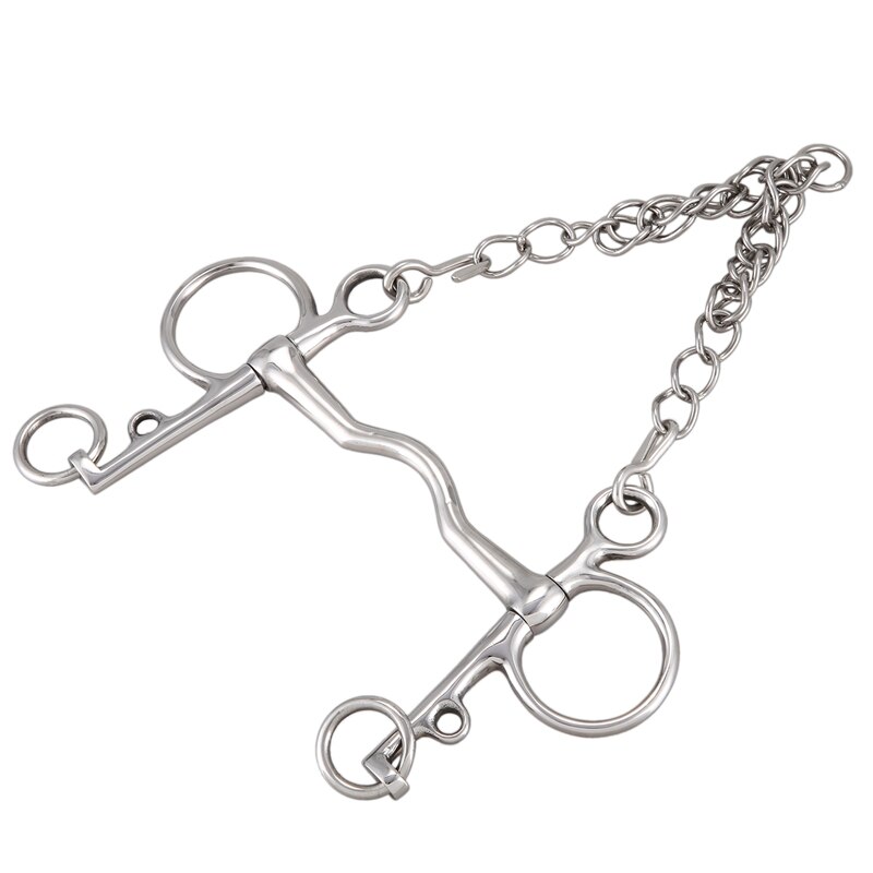 127MM Horse Bits Stainless Steel Equestrian Mouthpiece Snaffle for Horse Riding Racing Halters Bit Equipment