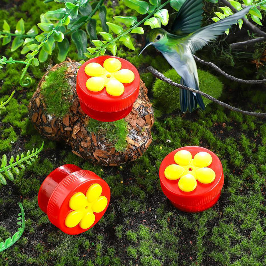 Mini Handheld Hummingbird Hand Feeders Drinker Plastic Seed And Water Outdoor Window Suction Cup Bird Feeders Outdoors Garden