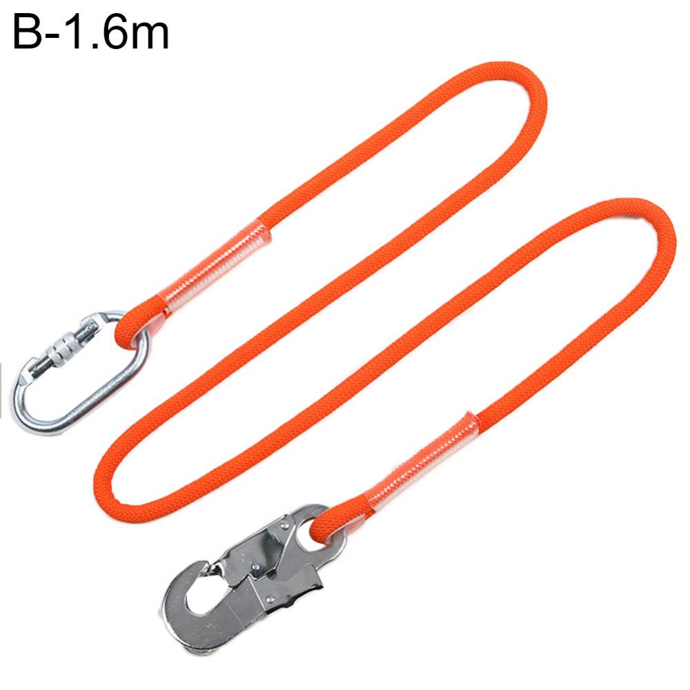 Outdoor Safe Construction Working Harness Belt Safety Lanyard Fall Protection Rope: B 160cm