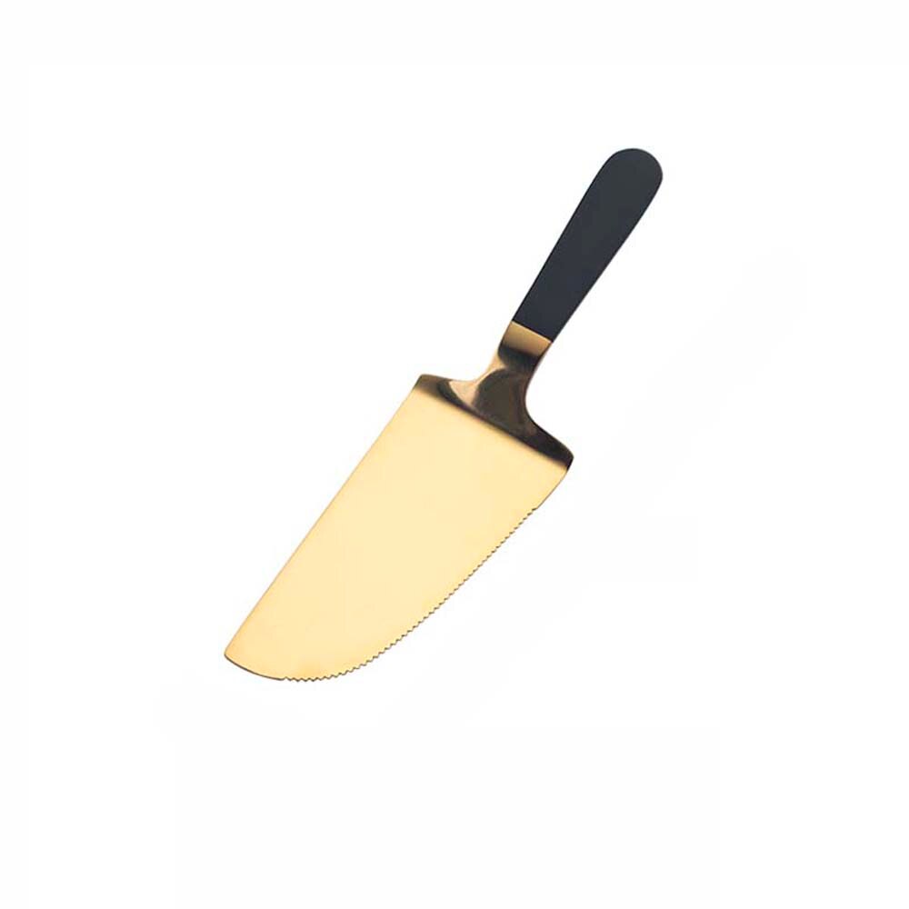 Toothed Cake Shovel Edge Cake Blade Cutter Pie Pizza Shovel Cake Spatula Ice Cream Dessert Cutter Food Kitchen Baking Tools: black