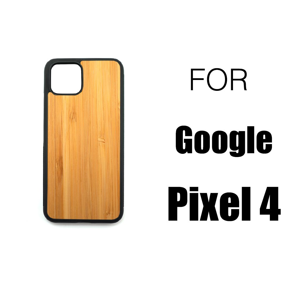 Funda de madera para Google Pixel 4 XL, protector trasero de TPU de palisandro para Google Pixel 4XL Pixel4: BAMBOO PIXEL 4