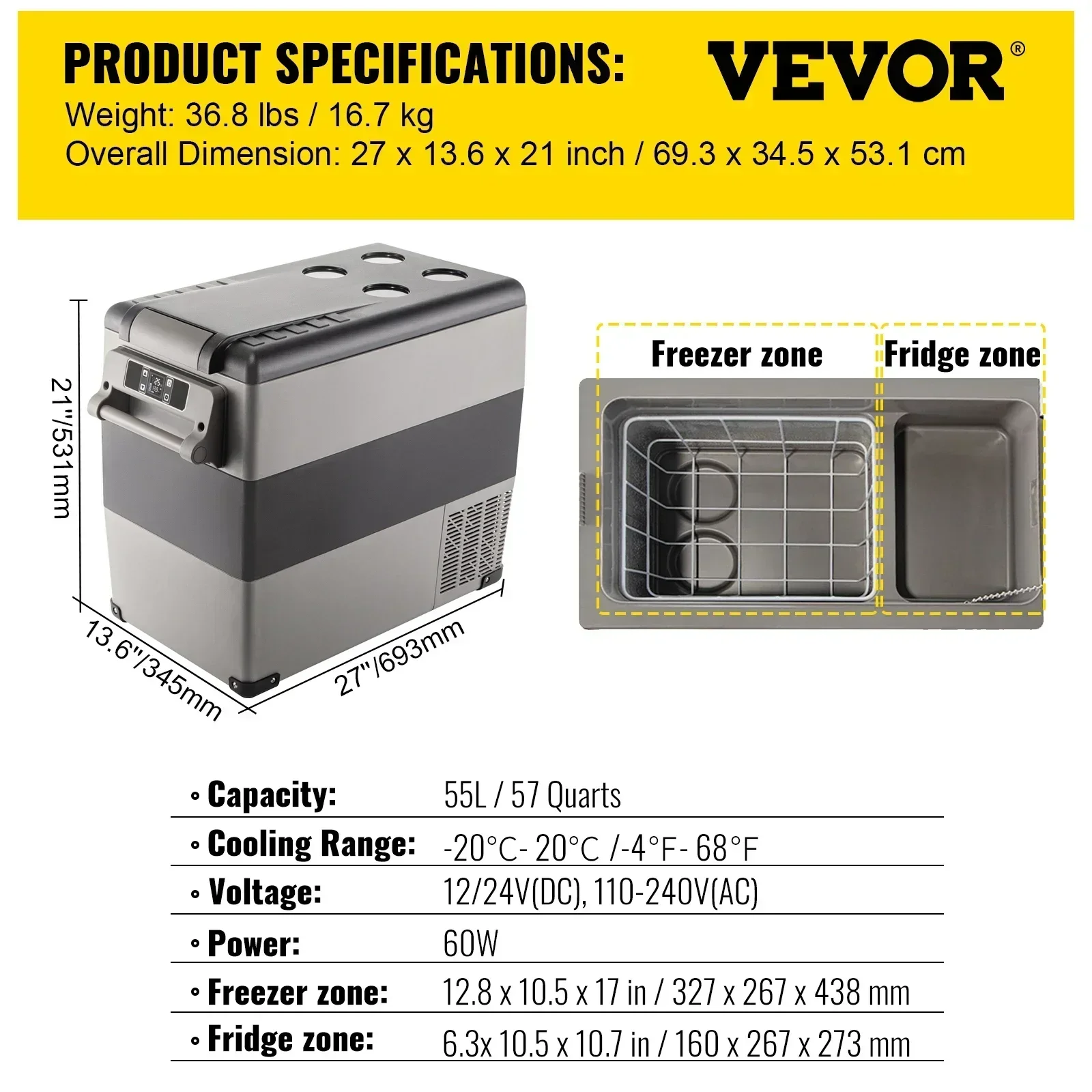 35L 45L 55L Car Refrigerator Mini Fridge Freezer Portable Compressor Cooler 12/24V DC 110-240V Ice Box for Camping: apple green