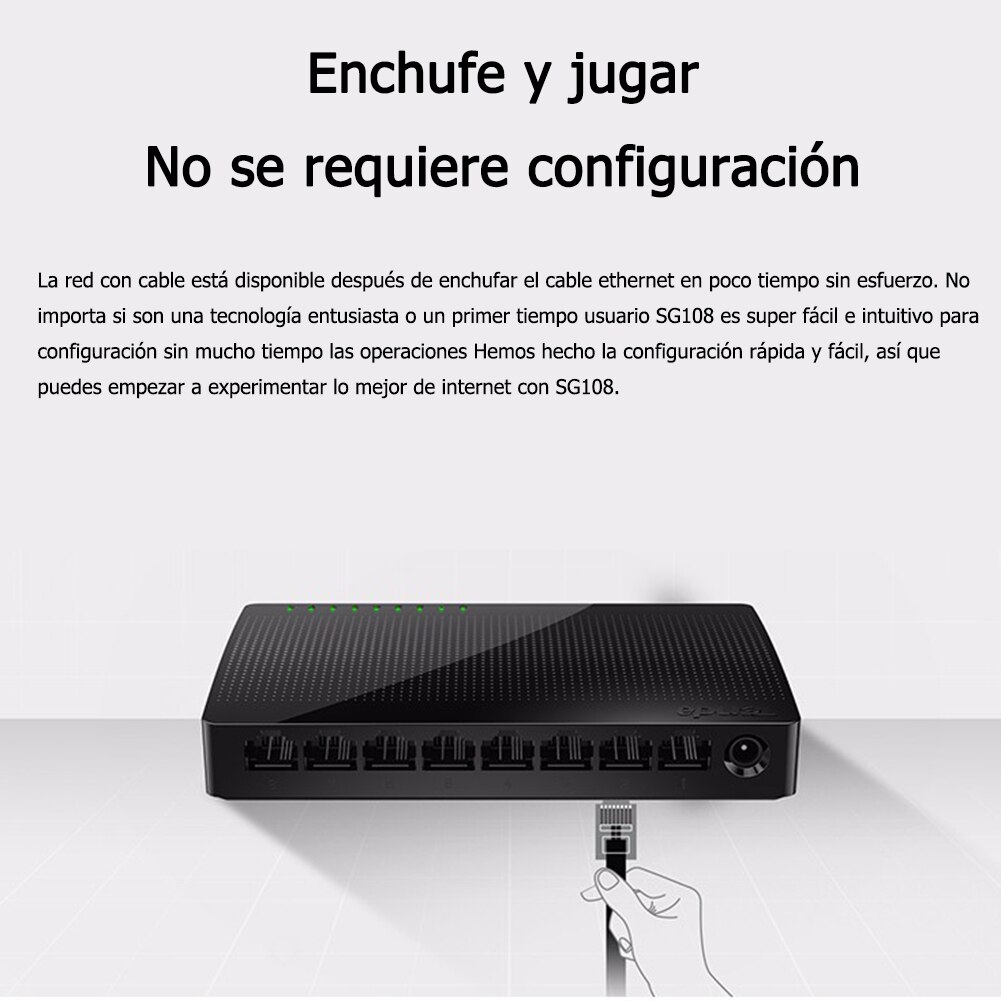 Tenda sg108 8-porto gigabit ethernet rede switch ethernet sub-rede switch lan hub e ethernet hub shunt