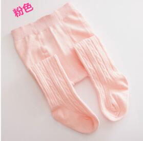 0-2y Baby Baby Meisje/Jongen Gebreide katoenen warme Panty natuur kleur kinderen Panty baby mode panty: Roze / 24M