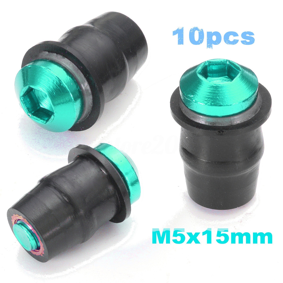 10 stk / sett motorsykkel frontrute skruer mumle 8 farger merke  m5 15mm kåpe skruer bolter frontrute tilbehør