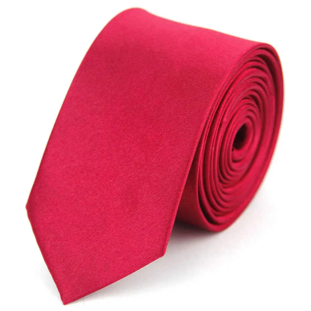 Cravate à col étroit pour hommes femmes 5 cm 2 "mince mince mariage noir bleu rose blanc rouge vert marron violet hommes femme cravate: GINGER