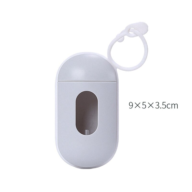 Portable Pet Dog Waste Poop Garbage Dispenser Box Clean Up Bags Holder Carrier Plastic Storage Box With 15pcs Garbage Bags /